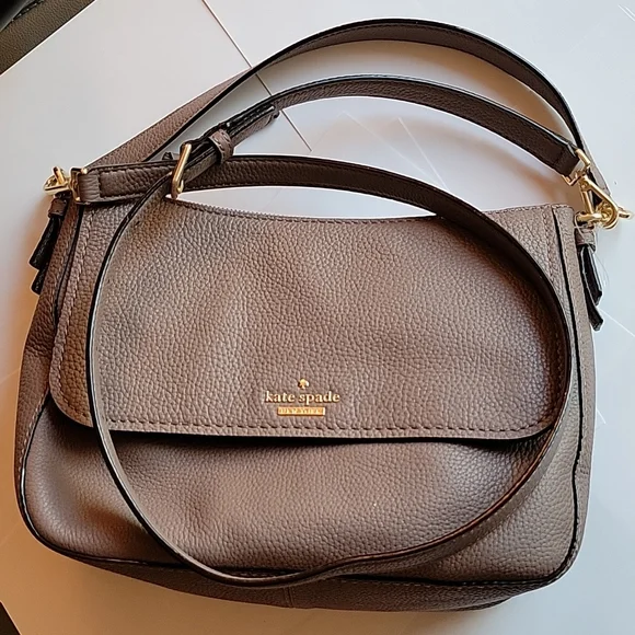 Kate Spade Jackson Street Colette Toast Shoulder/Crossbody Modern Hobo Nwt - Picture 11 of 12